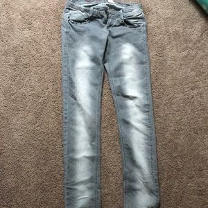 Gray skinny jeans by custo